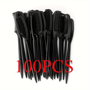TEMU 100개 미니 아이브로우 빗, 메이크업 브러쉬용 휴대용 속눈썹 연장 도구