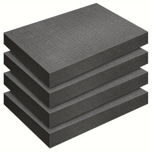 TEMU 4개 세트 픽 앤 플럭 폼 40x30x5cm (16 x 12 x 2인치) 프리 큐브 시트 폼 - 보드 게임 박스 케이스 및 서랍 수납용 바닥 포함