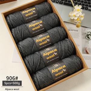 TEMU 500G 알파카 245 바늘 두꺼운 울 실 멀티 컬러 가을과 겨울 남녀 패션 제작 선물 수제 DIY 뜨개질 재료 패키지 뜨개질 따뜻한 스웨터 스웨터 코트 스카프 모자 장갑 울렌 팬츠 무릎 패드 실 볼 5개/팩|모자|스카프|DIY