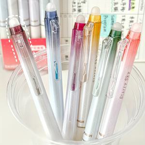 TEMU 6팩 글리터 젤 펜, 지울 수 있는 0.7mm 미세한 팁 색상 - 사무용 및 학교 용품에 적합한 완벽한 선물 아이디어