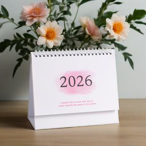 TEMU 2025-2026 달력, 인스 스타일 데스크탑 캘린더, 리마인더 스케줄 플래너 - 가정, 사무실, 학교용 - 월별 보기 가능, 2026년 7월~12월, 2025-2026 데스크탑 캘린더|2025년달력
