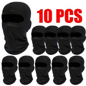 TEMU 10팩 마스크 - 사이클링, , 할로윈용 익명 후드 발라클라바 - 방풍, 먼지 차단, 통기성 폴리에스터 소재 - 야외 활동, 코스튬 파티, 일상 사용 - (10개입), 디자인, 보호
