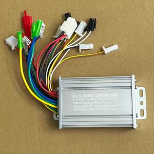 TEMU 고출력 350W 브러시리스 모터 컨트롤러 - 역회전 기능, 36V/48V 효율적 DC 전원 관리, 깔끔한 배선 하네스, 내구성 알루미늄 합금 구조, 전기 자전거, 스쿠터, 고카트 및 화물 트롤리용. 주요 특징: 홀 효과 삼단 스로틀, 방향지시등, 저속 고속 도난 방지 보안 시스템|전기자전거|전기스쿠터