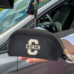 TEMU 1개 코치(COACH) 지갑 - 컴팩트한 지퍼형, 현금·카드·열쇠·동전·메이크업·충전기용 멀티펑셔널 수납함 - 남녀공용 이품 있는 선물 (생일/크리스마스/발렌타인데이 추천) - COACH 브랜드 디자인