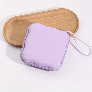 TEMU 대용량 테크 정리 케이스, 파스텔 컬러 (보라색, 흰색/검정색) - 헤비듀티 지퍼 잠금, 스크래치 및 충격 방지 - 충전기, 케이블, C/HDTV/A 장치 호환 - 가정/사무실용 여행용 전자제품 보관함 - 테크 애호가를 위한 이상적인 선물 - 파스텔 컬러 (보라색, 흰색/검정색) 제공