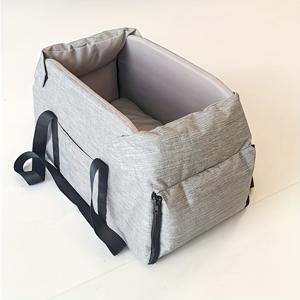 TEMU 개와 고양이 펫 카시트 & 백팩, 애완동물용 여행 가방, 높이 조절 가능한 자동차 시트, 휴대용 센터 콘솔 소형 견종 케이지 프리 하네스 | 어깨 슬링 아웃도어 토트, RV 여행에 적합, 자동차용 개 캐리어, 대형견용 자동차 시트, 자동차 펫 캐리어, 펫 캐리어, 케이지프리 디자인, 내구성, 강화된 스티칭, RV 여행자, 개 애호가