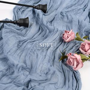 TEMU 주름진 천 테이블 러너 팩, 밝은 실크 테이블 클로스, 세련된 및 다용도 장식 테이블 플래그, 반투명 치즈 클로스 디자인 - 결혼식, 생일, 휴일 모임, банк릿 행사, 레스토랑 식사, 가정 테이블 장식, 크리스마스, 할로윈, 부활절, 추수감사절, 테마 파티에 적합합니다.