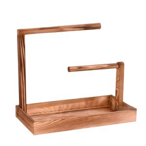 TEMU 목재 보석 보관 트레이 랙, 다기능 데스크탑 디스플레이 스탠드, 목걸이, 팔찌, 시계, 비즈를 위한 적합한 직사각형 단단한 목재 보석 랙, 전기 없음, 보석 탑
