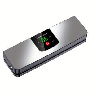 TEMU USB 충전식 진공 포장기, 자동 식품 보존기 (습식/건식 모드), LED 디스플레이 디자인 여행 캠핑용 다기능 멀티푸드 실러