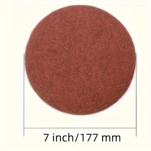 TEMU 10pcs 7인치 (180mm) 다등급 40-320 grit 사포 - 목공, 녹 제거 폴리싱에 적합, 모든 225mm 트랙 샌더와 호환 가능, 내구성 있는 그라인딩 패드, 가정 개선 도구 액세서리