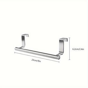 TEMU NO1111PCD 스테인리스 스틸 도어 타월 랙, 욕실 및 주방 캐비닛 후크용, 23.01cm/35.99cm 옵션 가능, 내구성 있는 목욕타월 랙// 욕실 용품/욕실 액세서리/타월 링/타월 랙