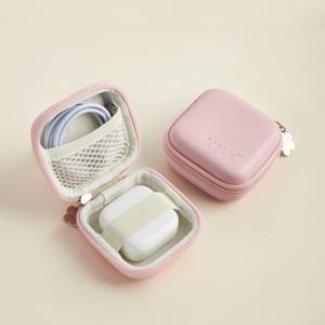 TEMU 평생 동반자 EVA 소재 이어폰 케이스 - 데이터 케이블, 충전기 헤드, USB 플래시 드라이브 홀더 포함 - 충격 방지 하드 쉘 보관 상자, 휴가 선물용