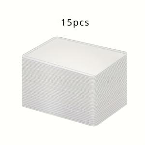 TEMU 15개 PVC 카드 슬리브, 3x4인치 상단 로딩 보호 홀더, 트레이딩 카드, 야구 카드, 게임 카드용 - 내구성 있는 스포츠 카드 보호대
