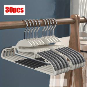 TEMU 30개 공간 절약형 360° 회전 옷걸이 - 침실 옷장, 셔츠, 바지 등에 사용할 수 있는 미끄럼 방지 플라스틱 옷걸이, 옷장 정리 | 현대적인 미적 감각 | 내구성 있는 플라스틱|행거|다리미|바지걸이