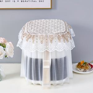 TEMU 1팩 에어프라이어, 밥솥 커버, 레이스 패브릭 주방 멀티펑션 벽돌기, PET 소재, 비식품 접촉용, 내구성 있고 스타일리시한 먼지 보호 커버|에어프라이어|밥솥