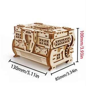 TEMU 목재 퍼즐 주얼리 박스 3D 팝업 장난감 휴일 선물