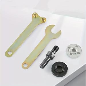 TEMU 5개 다기능 전동 드릴 앵글 그라인더 변환 키트 - 금속, 전원 불필요, 렌치, 연마 헤드 및 DIY 프로젝트용 액세서리 포함, 그라인더 파워 툴, 드릴 그라인더 변환, 전문 작업장, 홈 개선, 내구성 있는 부품, 견고한 재료, 정밀 용접, 드릴링 액세서리, 작업장 장비