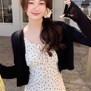 TEMU 여성용 가벼운 카디건 - 오픈 프론트 스웨터 재킷, 루즈핏 쇼울 랩, 봄/가을/여름 시크 레이어링 피스, 블랙/화이트/그레이/베이지, 일상 및 정장용, 시즌 패션, 오픈프론트 디자인, 내구성 있는 니트웨어, 가을 워드로브, 캐주얼 스타일, 통기성 소재, 다목적 탑, 오피스웨어, 캐주얼 패션, 고탄력 섬유, 스웨터 조끼, 가을 패션