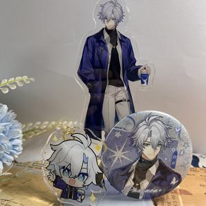 TEMU 2D 플랫 - 3개 별 철도 아크릴 스태츄 세트, 최신 수집용 피규어 스탠드, 귀여운 디자인의 애니메이션 및 게임 매니아를 위한 사무실 책상 장식, 완벽한 생일 또는 발렌타인데이 선물