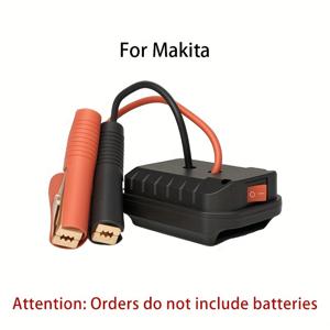 TEMU 1개 차량 배터리 비상 컨버터 - 빠른 시작, 듀얼 USB 충전 포트, 사용하기 쉬움, 간편한 작동, 마키타 배터리 호환 (배터리 미포함), 휴대용 보조 배터리, 컴팩트 디자인, 내구성 있는 구조, 배터리 없음|보조배터리