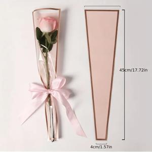 TEMU 50개 꽃 포장 부케 포장지 백, 기묘한 물건, 싼 물건, 멋진 장면 장식 소규모 사업 용품 - 보석 만들기 진열 및 포장 용품
