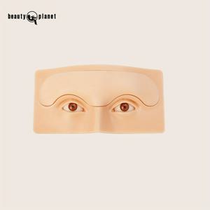 TEMU 뷰티 플래닛 5D 리얼한 눈썹 & 속눈썹 연습판 - 이동식 눈썹과 속눈썹, 조절 가능한 스트랩, S자형 모서리로 초보부터 전문가 까지 메이크업 훈련용. 재사용 가능한 미용 연습판, 속눈썹 디자인, 프로페셔널한