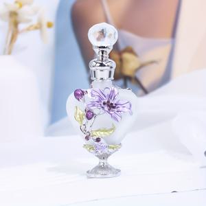 TEMU 10Ml 유리 막대형 하트 난초 장식 향수 에센셜 오일 빈 병, 휴일 여행 에센셜 오일 디스펜서 (향수 없음, 빈 병만)