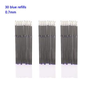TEMU 30개 세트 0.7mm 볼트 팁 볼펜 리필, 빠른 건조 젤 잉크, 중간 포인트, 블랙/블루/레드, 부드러운 글쓰기, 오래 지속되는, 내구성이 뛰어난, 학생용 문구 및 사무용품용 교체 가능
