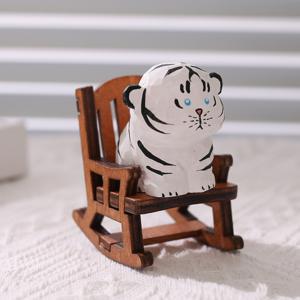 TEMU 수제 나무 호랑이 조각상, 핸드메이드 홈 데코 행운의 선물, 귀여운 동물 스태츄, 크리스마스·새해·어버이날 선물로 완벽, 책상·책장·거실·차량 인테리어 장식, 생일·휴일 선물로 최고의 깜짝 선물, 축제 장식,장식 조각상,나무 조각상,내구성 있는 목각 조각,작은 호랑이 조각상,동물 조각상,수집가들,휴일 구매자