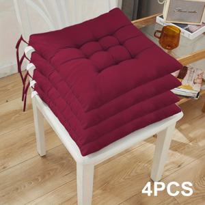 TEMU 4pcs 소프트 쿠션 세트, 편안하고 통기성 좋은 타이로 안정적인 고정과 쉬운 세척 – 거실, 서재, 발코니, 사무실 의자 또는 좌석에 이상적, 인체공학적 좌석 쿠션, 스터디룸 액세서리,홈 시팅 컴포트,통기성 디자인,안전한 타이 시스템,이지클린 커버,고품질 패딩,편안한 베개,다용도 쿠션,홈 오피스 사용자,차량 소유자