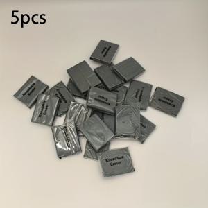 TEMU 5팩 1.57*1.18인치 스케칭 아트 하이라이터 지우개; 부드러운 고무 연필, 조절 가능한 플라스틱 라이스 지우개, 스케치 및 미세한 디테일 블렌딩, 먼지 제거용