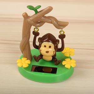 TEMU 1개/2개 스윙 원숭이 태양열 자동차 장식 동물 피규어 머리 흔들기 창의적인 선물, 전기가 필요 없음, 침실, 거실, 차량 내부 장식에 놓을 수 있음