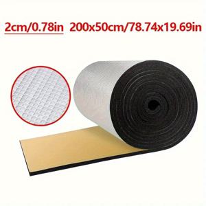TEMU 고밀도 방화용 고무 폼 절연 매트 - 20mm 두꺼운, 78.74