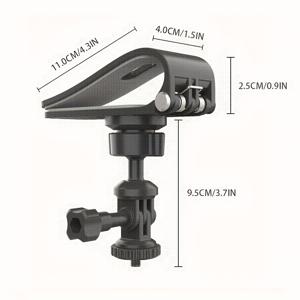 TEMU Hero 12 11 10 6 5 Black, DJI Osmo Action 3, AKASO 및 기타와 호환되는 구형 J-클립 자동차 마운트 - 내구성이 뛰어난 ABS, 배터리 필요 없음, 쉬운 설치, GPS 및 장치에 대한 안전한 그립, 자동차 마운팅 시스템 | 구형 후크 디자인 | 강력한 클립 부착, 폰용 자동차 마운트