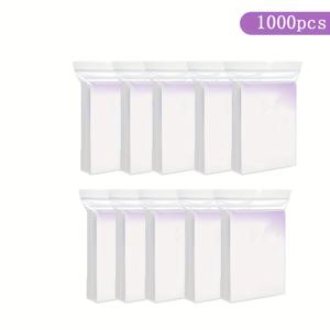 TEMU 1000개 고광택 투명한 부드러운 필름 보호 카드 슬리브, 투명한 카드 슬리브 - 미니 사진 카드, ID 카드 및 신용 카드 홀더를 위한 산성 없는 내부 슬리브 - 카드를 손상으로부터 보호, 미니 카드용 게임 카드.