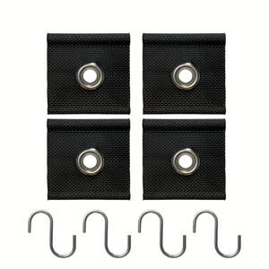 TEMU 8개 세트 헤비듀티 나일론 RV 차양 후크 - 5/6mm-7/8mm 파이프 구멍용 다목적 커튼, 빨래줄 & 텐트 후크, 내구성 강한 날씨에 강한 캠핑 액세서리, RV 및 트레일러, 야외 여행용
