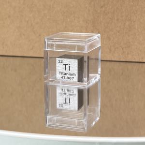TEMU 1pc 티타늄 큐브 금속 샘플 - 10mm 0.39