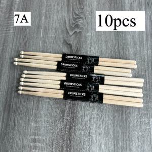 TEMU 5 쌍의 메이플 드럼 스틱 - 5A/7A Walnut 드럼 스틱, 오이 드럼 스틱, 솔리드 우드 연습 드럼 스틱, 초보자에게 적합