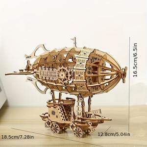 TEMU 3D 항공기 퍼즐 키트 - 청소년과 성인을 위한 도전적인 목재 브레인 티저, 창의적인 DIY 공예 선물, 할로윈과 크리스마스에 완벽, 집중력 향상 장난감, 교육용 장난감|복잡한 디자인|세밀한 장인 정신, 항공기 장식