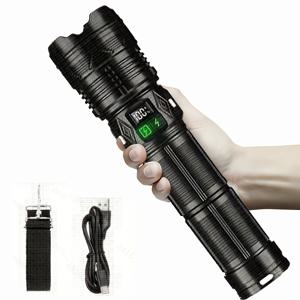 TEMU 1개 대형 야외 LED 어드벤처 손전등 (USB 충전식, 초장시간 배터리 수명 & 보조 배터리 기능) - 내구성 좋은 알루미늄 구조, 리튬 배터리, 캠핑, 생존 장비, 크리스마스 & 할로윈 선물로 적합, 리튬 배터리 손전등, 캠핑용 손전등, 크리스마스 선물 손, LED 손전등, 생존 장비 손전등, USB 충전식 손전등