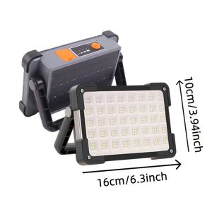 TEMU 1개 태양광 LED 작업등, 야외 캠핑용 이동식 조명 4단계 밝기 조절 USB/태양광 충전기로 하이킹 & 밤시장 비상용, Solar LED Camping Light, 경량형 텐트팬, 테이블램프, 긴급구호등, 밤시장가게용, 컴팩트한 디자인의 고품질 태양광랜턴|캠핑테이블|캠핑선풍기|캠핑랜턴