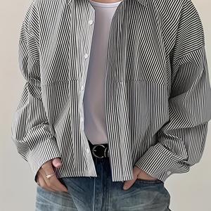 TEMU 2025 가을 신상 남성 패션 오버사이즈 롱슬리브 스탠드칼라 셔츠, 심플 캐주얼 베이스 레이어 탑, 남성용 플러스 사이즈 셔츠, 고품질 남성용 플레인 셔츠, 슬림핏 롱슬리브 셔츠, 남성용 캐주얼 셔츠, 티셔츠, 캐주얼 웨어, 레이어링 피스, 오버사이즈 핏, 심플 디자인, 마감, 부드러운 질감, 버튼업 셔츠, 셔츠, 도시 패션, 남성 의류