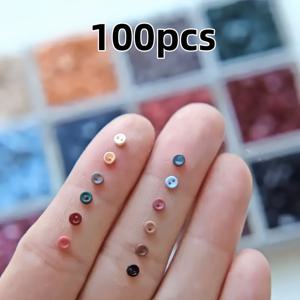 TEMU 3mm/0.27.94cm 초소형 레트로 컬러풀 수지 코버튼 BJD 미니어처, 인형 옷용품·공예재료·의류액세서리·바느질필수품으로 적합한 첫번째 선택. 인형복장, 핸드메이드크래프트, 레트로보턴, 데코르네티브부톤, 내구성 있는 단추, Resin Button, 작은 단추, bjd 버튼, 봉제취미가들과 인형제조자를 위한