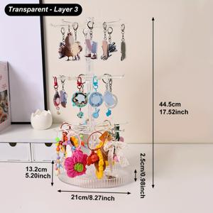 TEMU 1개 데스크탑 수직 키체인 디스플레이 스탠드, 배지 및 별 액세서리 보관 및 전시용, 목걸이, 팔찌, 펜던트, 주얼리 걸이 랙, 공간 절약 헤어밴드 및 머리끈 정리대, 홈 데코, 우아한 디자인, 내구성 있는 소재로 적합한 열쇠 디스플레이 스탠드. 열쇠, 안경, 주얼리 액세서리 등 편리한 보관