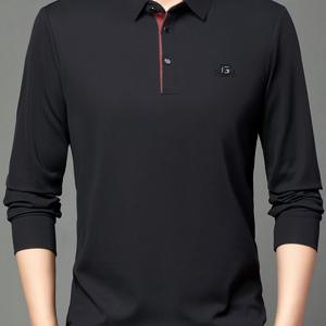 TEMU 남성용 긴팔 셔츠 - 통기성 버튼 프론트 플래켓, 정장 & 캐주얼 오피스, 골프, 일상 셔츠 - 베이지/중성 톤 - 봄/가을 비즈니스 & 캐주얼 의상 - 쉬운 관리 버튼업 블라우스, 골프 액세서리, 클래식 칼라 디자인, 편안한 핏, 사무실 복장, 스타일리시 탑, 내구성 있는 구조, 다용도 탑, 전문 남성