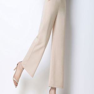 TEMU 여성 여름 하이웨스트 캐주얼 린넨 뒤밴딩 9부 와이드 바지 편한 슬랙스 일자 팬츠 슬림소녀 SLIM GIRL|린넨