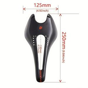 TEMU 75g 탄소 섬유 자전거 안장, 도로 자전거 쿠션, 가볍고 통기성이 있으며 편안한 시트