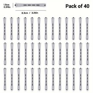 TEMU 40개 세트 펌 로드 세트 - 자연 웨이브, 컬, 볼륨을 위한 헤어 롤러 - DIY 헤어드레싱 및 스타일링 필수품, 긴머리, 중간머리, 작은머리용