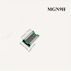 TEMU Veekaft MGN9H 100 200 300 400 500 600 700 800mm 미니어처 선형 레일 슬라이드 1pc MGN 선형 가이드 1pc MGN 블록 CNC FA 3D 프린터용.