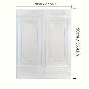 TEMU 박스 포장, 침실 벽 리모델링 및 장식용 5mm 3D 텍스처 벽지, XPE 소재, 두꺼운 방수 및 자체 접착 스티커, 5개입